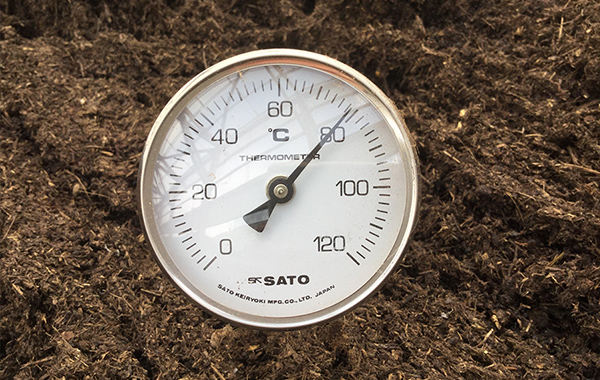 堆肥の温度管理